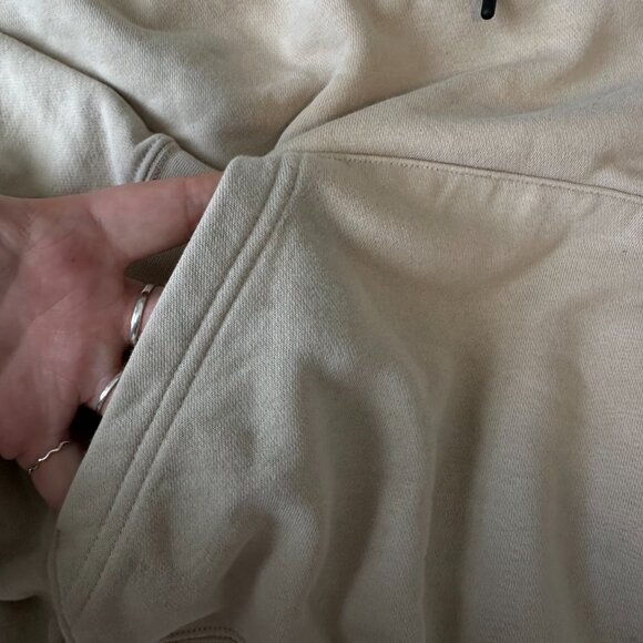 Nike Side-Zip Cropped Hoodie - Stone - Picture 6 of 11